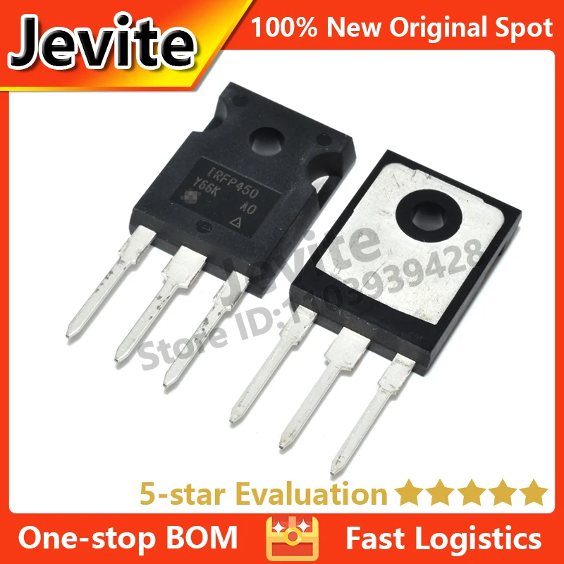 Jevite 100% New Original electronics Controller IRFP450 IRFP450PBF 500V 14A TO-247 MOSFET Transistor