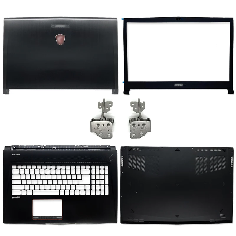 For msi gs73 gs73vr 3077b5a213 3077b1a222 new laptop lcd back cover/front frame/hinges/hinges cover/hand rest/bottom case