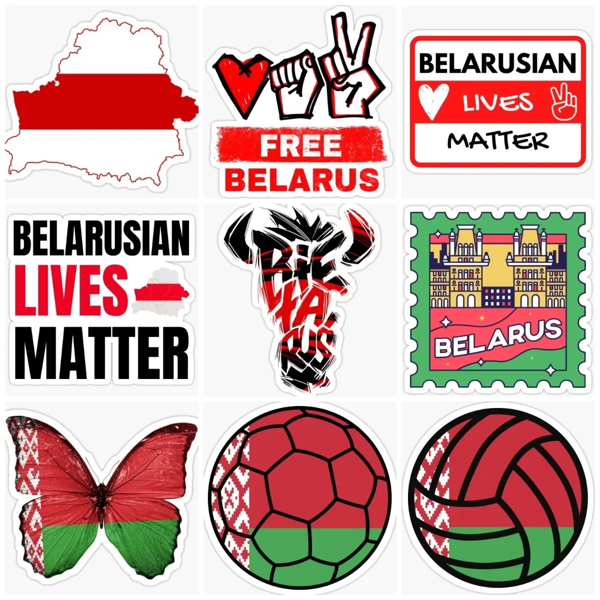 

BLR Belarusian Flag Map Sticker Accessories Camper Laptop Window Car Truck Moto Glass Helmet Racing Off-road Bicycle Van Decal