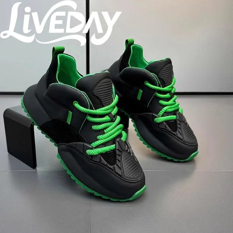 

Thick-Soled Shoes Fashionable and versatile bag sole breathable and odor proof, wear-resistant casual men's shoes sneakers