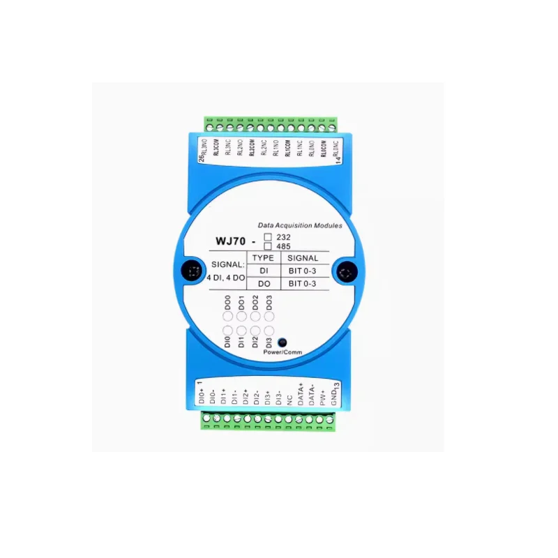 

4-channel DI 4-channel relay output RS-485/232 data isolation acquisition remote I/O module WJ70