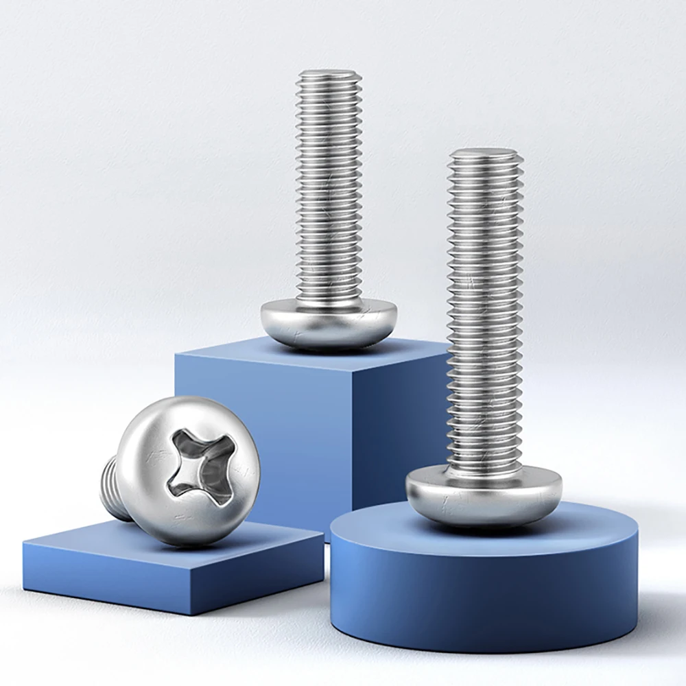 M1.0/M1.2/M1.4/M1.6/M2 Phillips Pan Ronde Kop Machine Schroef-A2 304 Rvs