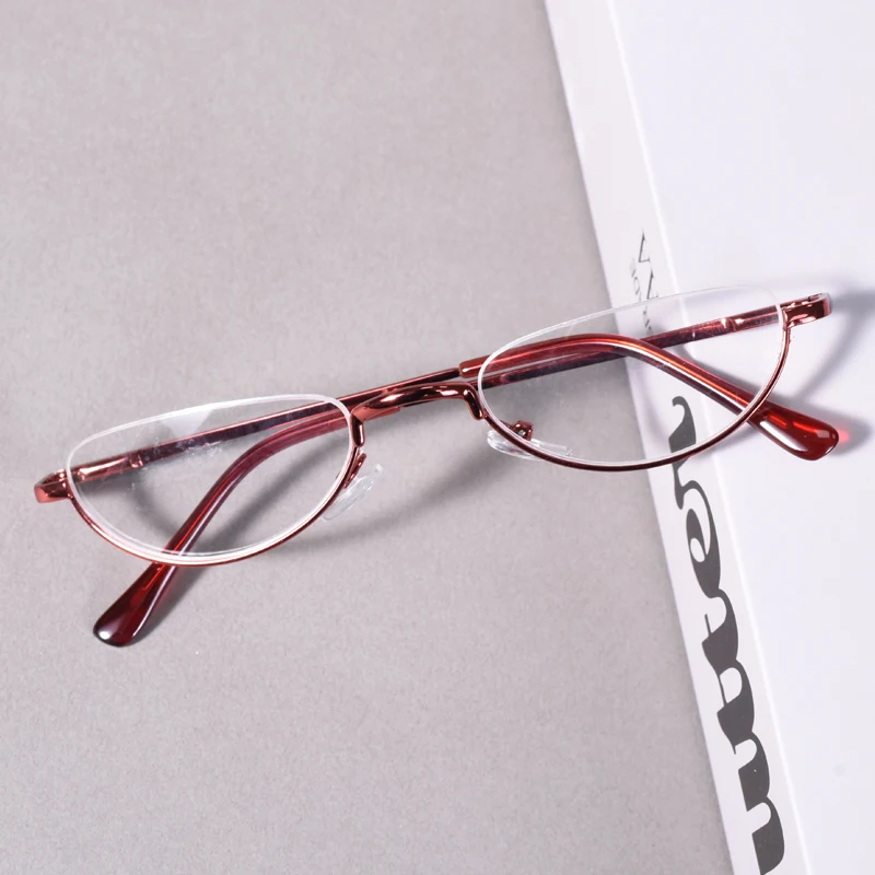 Runde Retro-Lesebrille mit Rotem Rahmen für Damen und Herren, Modische Brillen mit Federscharnier, Korrekturbrille