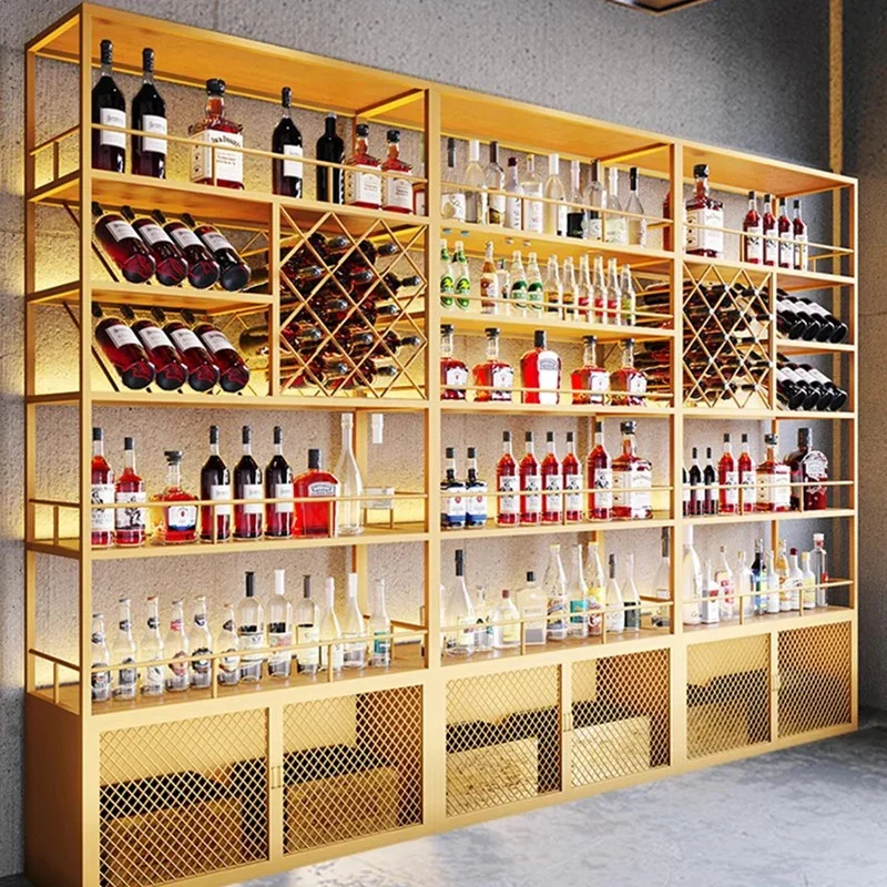 Storage Column Cabinet Simple Closet Multifunctional Kitchen Restaurant Equipment Club Furniture Assemble Beverage Wine Rack Bar