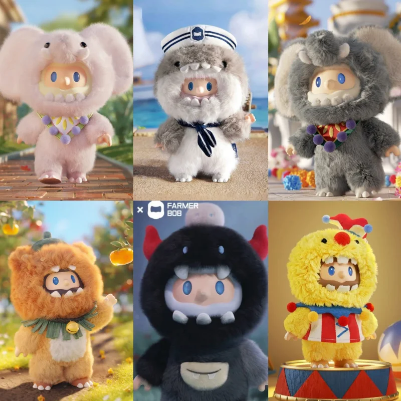 

100%Genuine Limit Bob Shark Sailor Bob Elephant Bob Series Blind BoxPendant Doll Vinyl Toy Key Chain Birthday Pendants Gifts