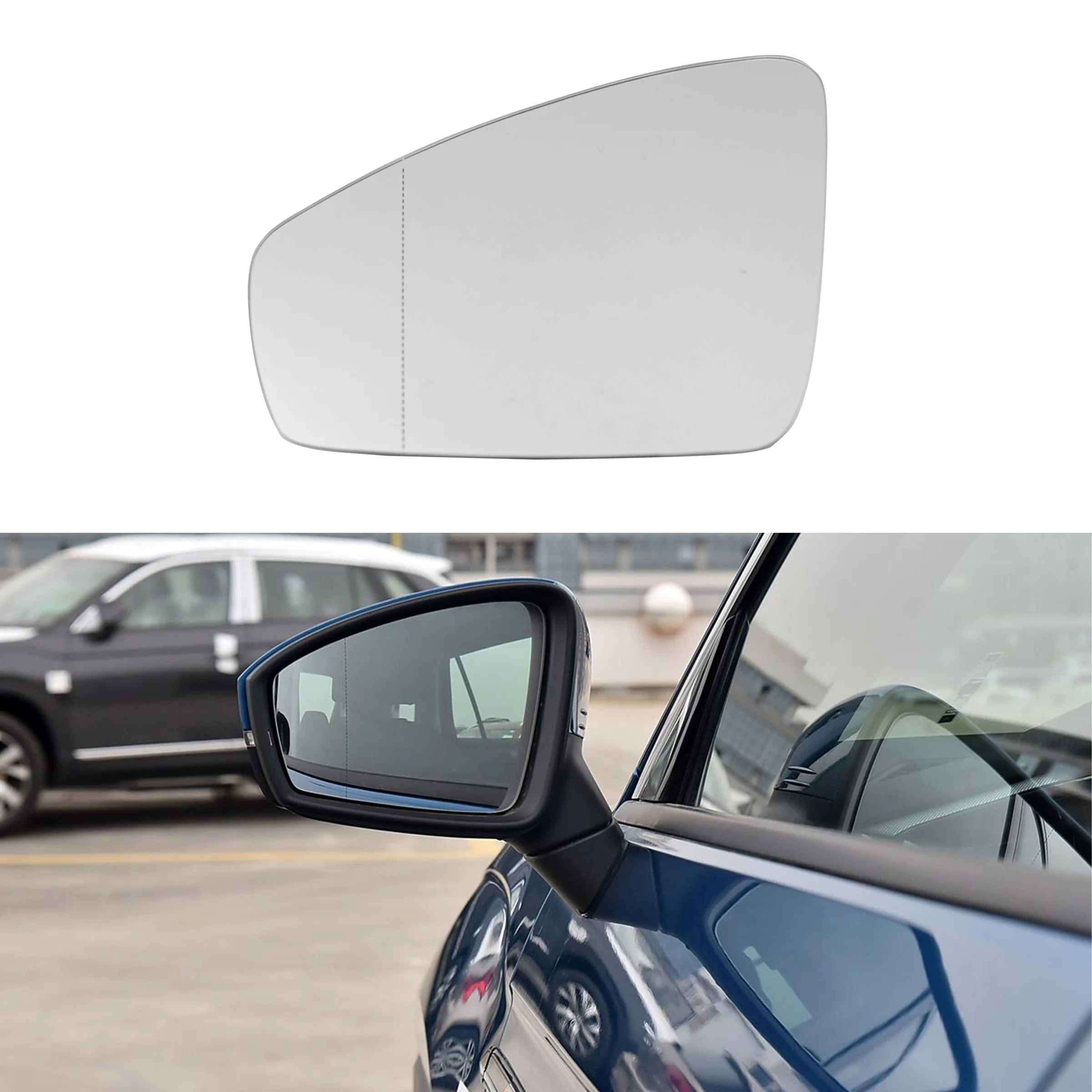 For Volkswagen Tiguan  2018 2019 2020 2021 2023  Heated Wing Mirror Rearview Side Glass Auto Part 5NN857521 5NN857522 - view 5