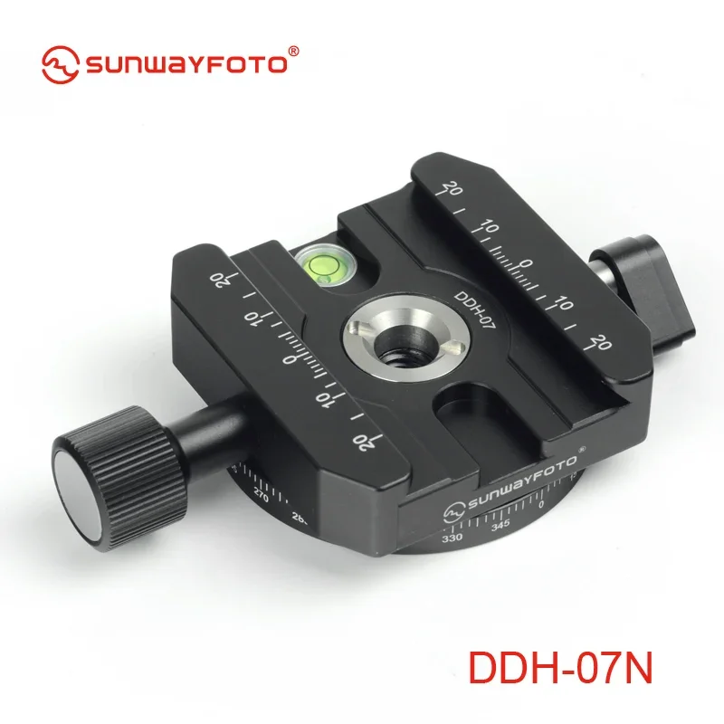 

SUNWAYFOTO DDH-07N Tripod Head Quick Release Clamp for DSLR BallHead Panoramic Panning Release Clamp without Arca Plate