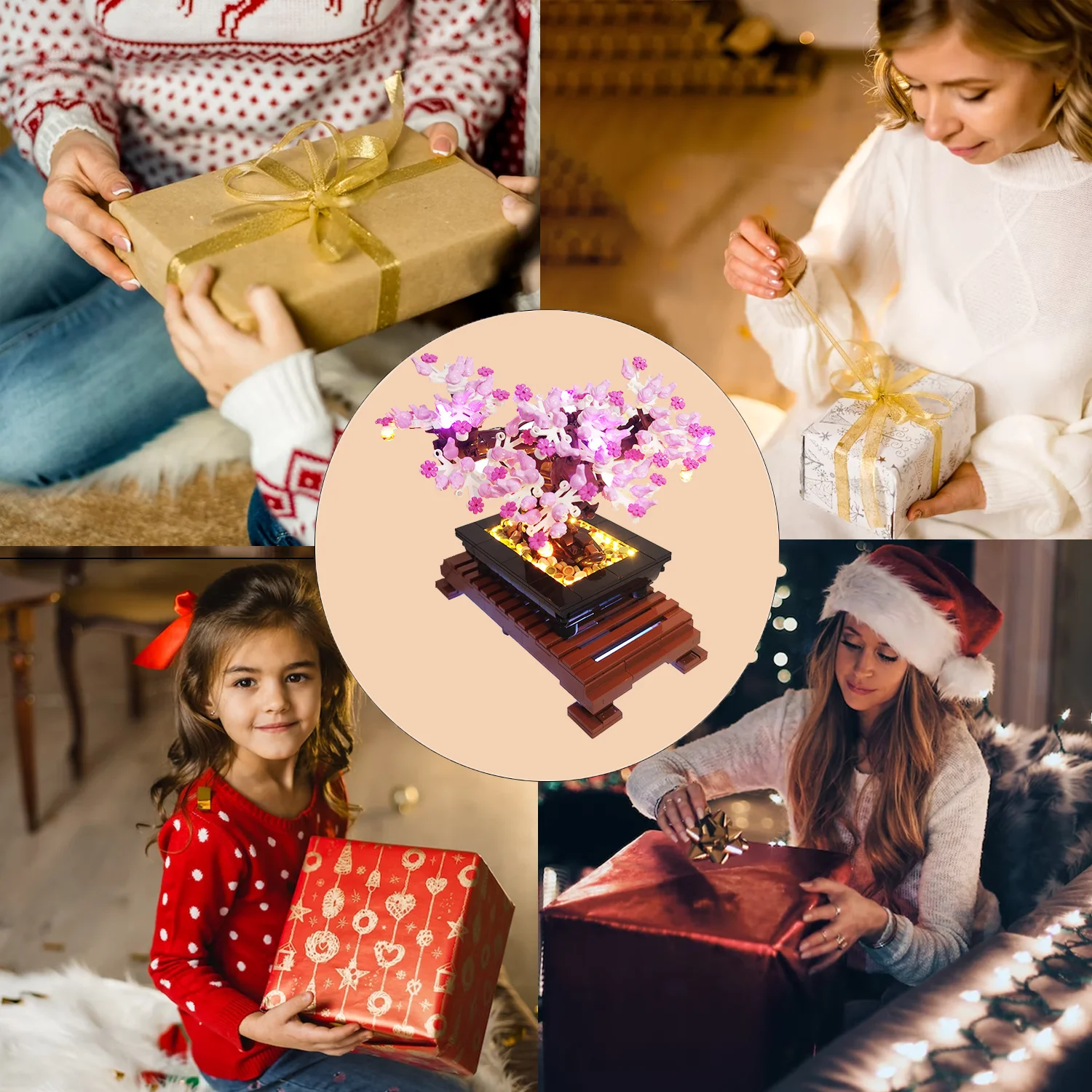 Zestaw oświetlenia LED LYBMTWF do 10281, kompatybilny z modelem drzewa Bonsai Creator Expert, nie zawiera zestawu klocków