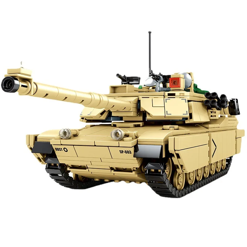 105562 SY0100 0102 432pcs Military Heavy Main Vt-4 Battle Tank 82011 Army Weapon Boy 2 Dolls Building Blocks Toy