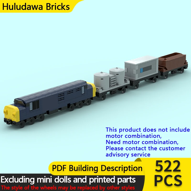 

Модель городского автомобиля MOC, строительные кирпичи, железная дорога, класс 37, грузовой поезд, модульная технология, детские праздничные подарки, сборка игрушек, костюм