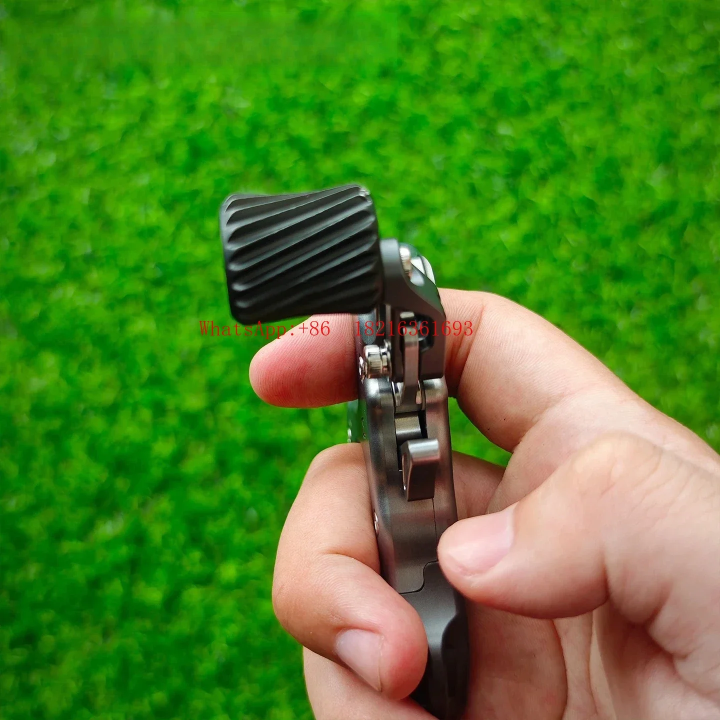 New Arrival UV Composite Bow Release 3-finger Release Assist Device Grip Shooting Hunting Accessories