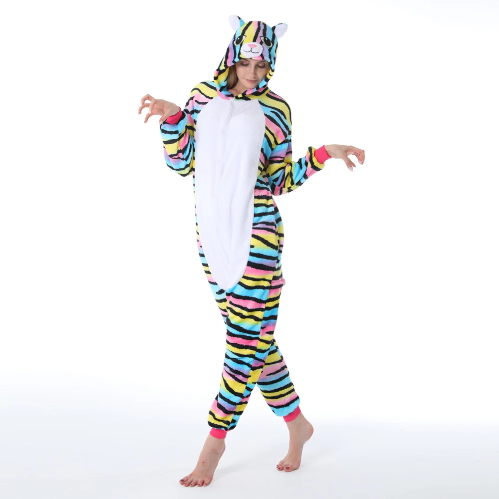 Animal Cartoon Jumpsuit Adult Children One-Piece Pajamas Full Body Sleepwear Baggy Loose Fitting Casual Chic Style