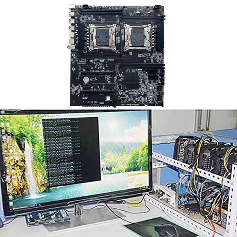 デュアルcpu aio-16x 8x8 m (LGA2011) コンパクトマザーボード,PCコンポーネント,LGAソケット2011,v3,v4,8xddr4スロット,pcie,16x,8xsata3.0