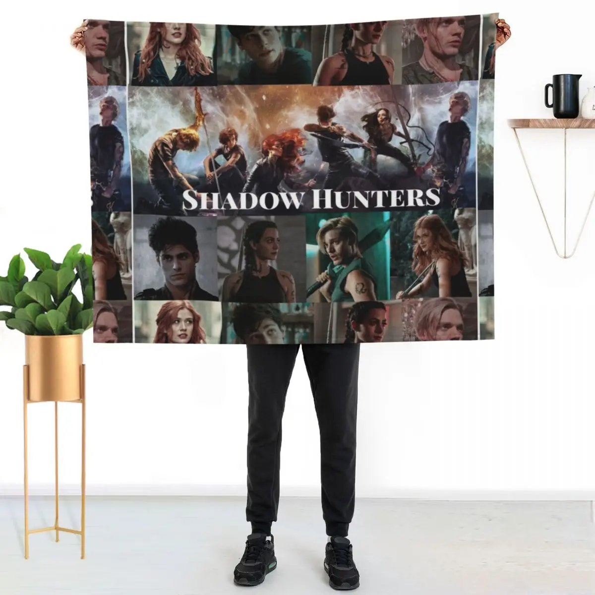 Shadow Hunters Throw Blanket Soft Bedroom Blanket for Night Sleeping