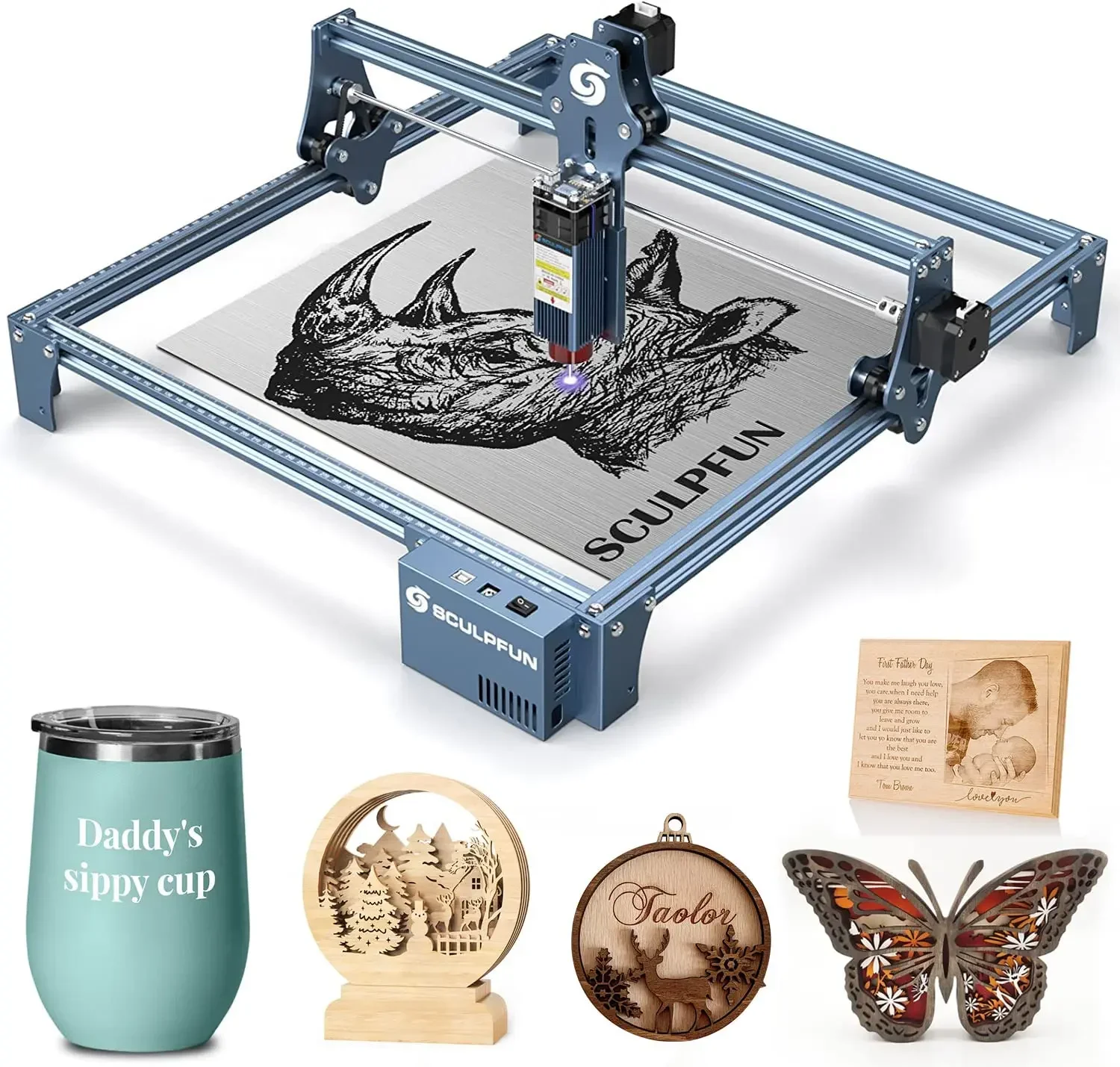 

SCULPFUN S9 5 Вт популярные диодные металлические бумажные лазерные маркировочные печатные настольные гравировальные станки с ЧПУ