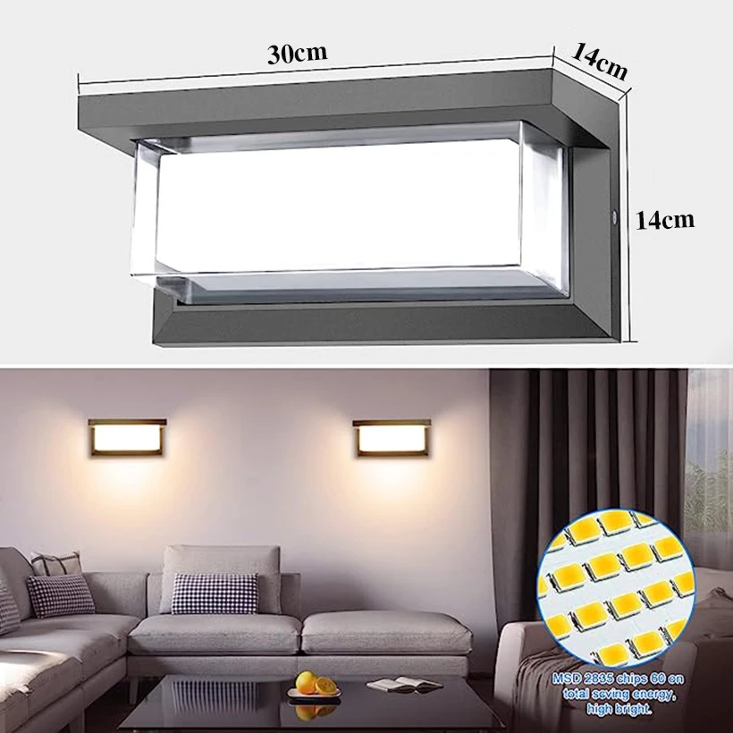 Imagem -06 - Smart Conduziu a Lâmpada da Parede com Wifi Ip65 Impermeável Luz de Alumínio do Cubo Rgbcw Mudança da Cor Trabalho com Alexa e Google