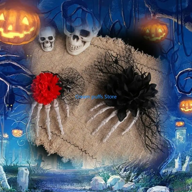 50LE 2PC SKULLED HAIN SLIP CLIST CLIP KLIP HALLOWEEN AKCJAMI