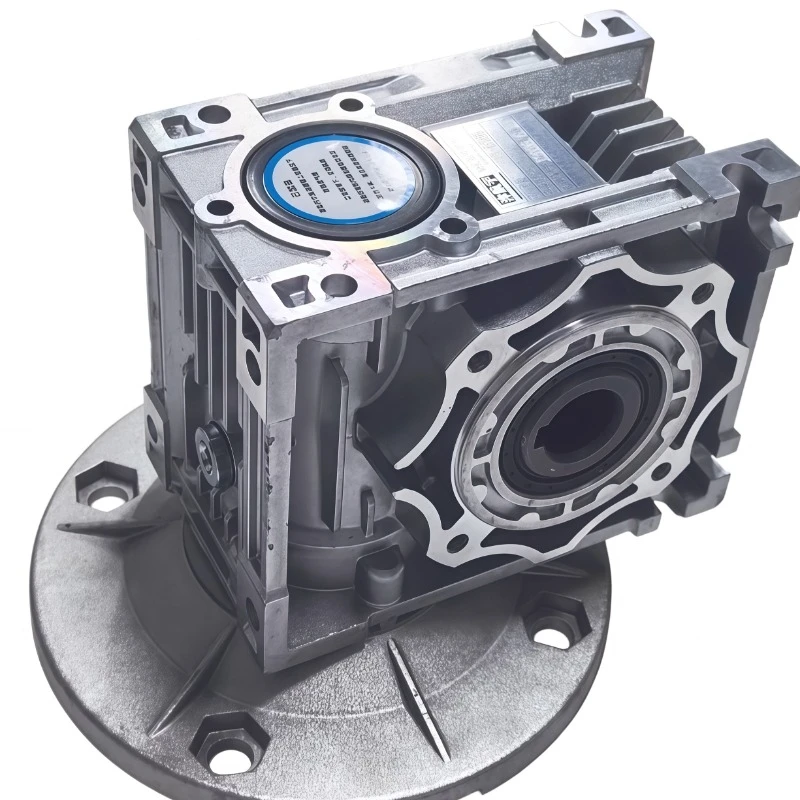 NMRV040 Speed Reducer Worm DC Motor Gearbox 18mm Output7.5:1-100:1 Worm Gearbox Speed Reducer for NEMA 34 Motor 140mm Flange