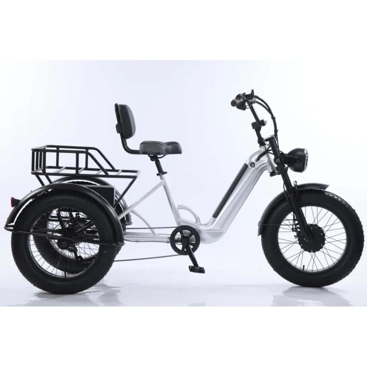 New hot-selling 20-inch built-in aluminum alloy super long battery life lithium battery snow variable speed three-wheeled moped