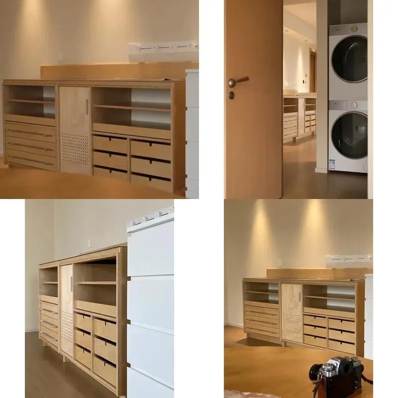 Scandinavian Solid Wood Display Case 5 Layer Drawers Eco Friendly Durable Storage Cabinet for Home Commercial Use