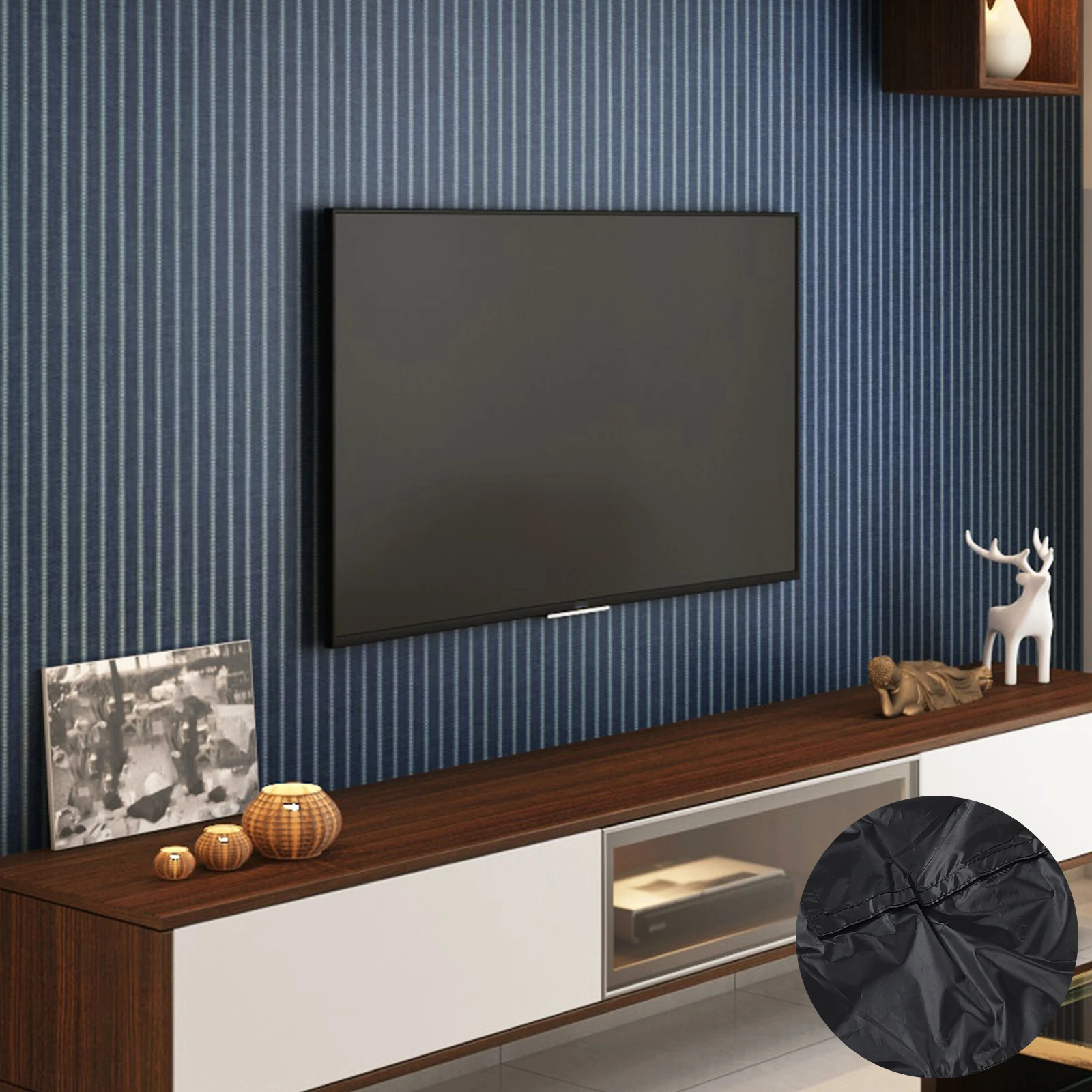 

55 58 Inch Outdoor Cover Waterproof Dustproof Oxford Cloth Fabric Screen Protector for Patio Outdoor Furniture