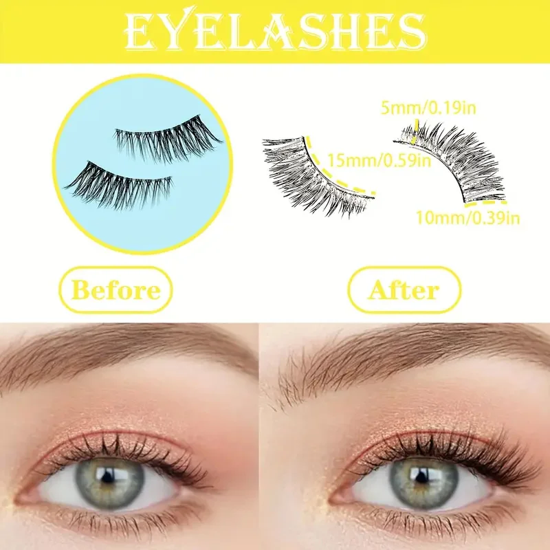 14 ペアハーフアイまつげフェイクミンクまつげナチュラルふわふわまつげエクステンション偽まつげメイクアップツール