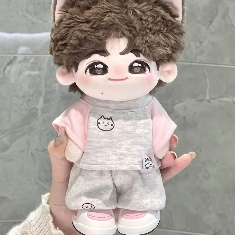 10cm 20cm Cotton Doll Clothes Sweet Cool Sports Hoodie Series Set Cute Cat And Dog Pattern Doll Replacement Outfit