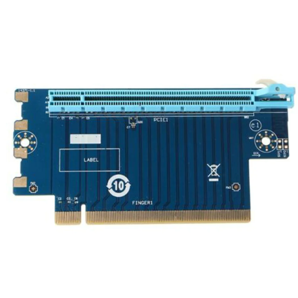 

PCI Express 16X карта адаптера Райзера PCI-E, рулевая карта 90 градусов, прямоугольный адаптер Райзера для хоста 1U 2U шириной 6 см