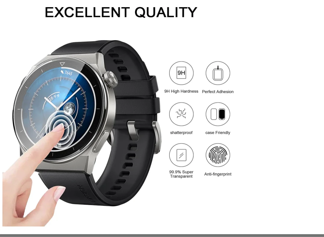 4Pcs Scratch Resistant Hydrogel Film For Huawei Watch GT3 Pro 43mm 46mm Watch Screen Protector For Smartwatch Accessories