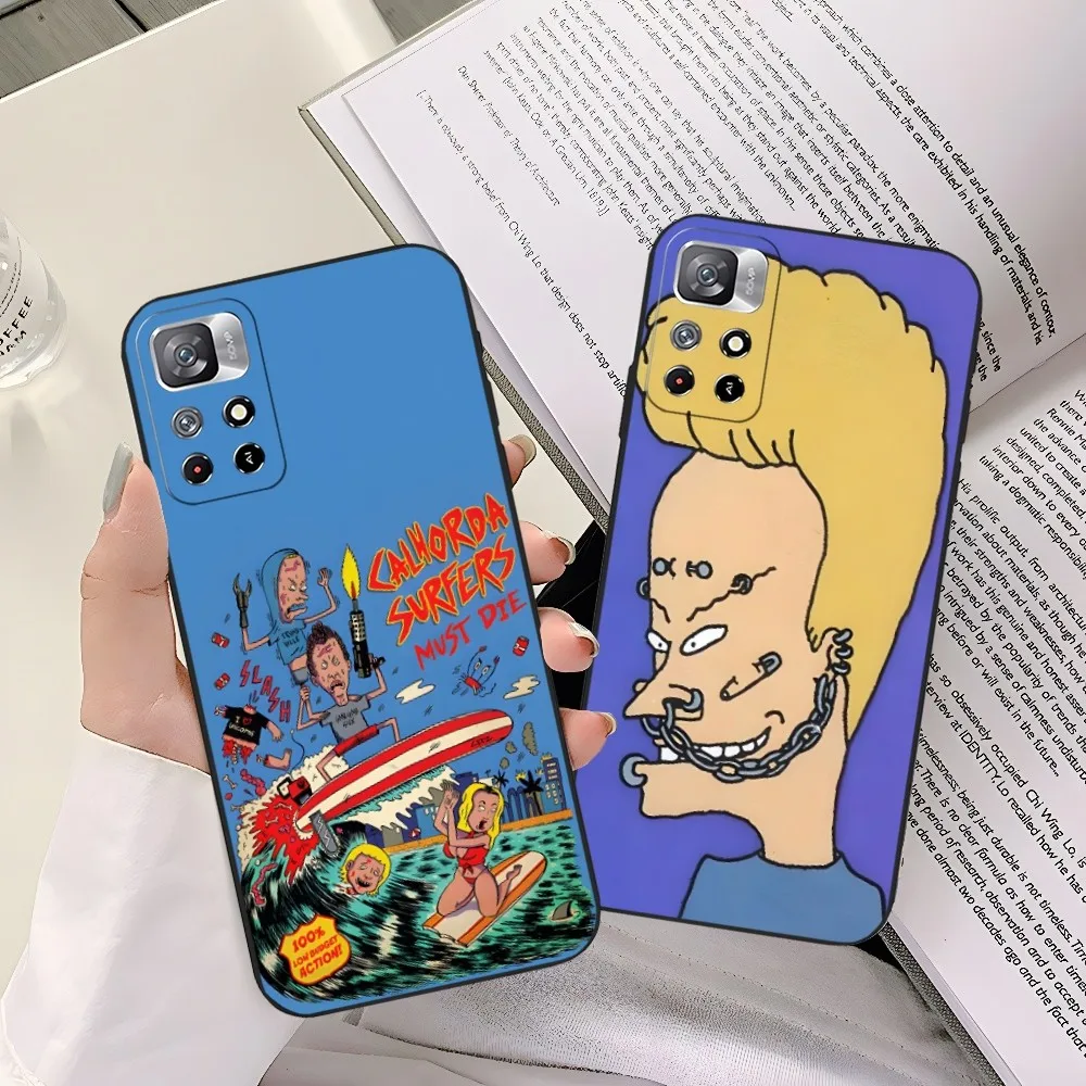 Custodia per telefono Beavis e buthead per Xiaomi Redmi Note 14 13 12 11 9 Ultra 10 Lite Poco F4 F5 X5 Pro Plus Cover