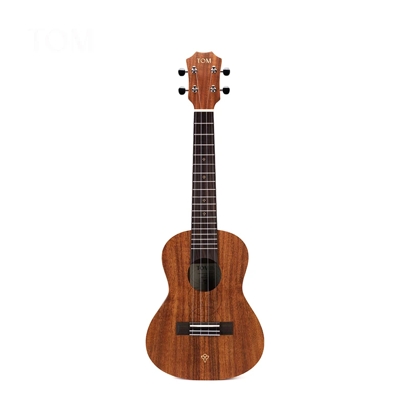 TOM Ukulele Top Solid Acacia Concert/Tenor 23-inch/26-inch With Case,Capo,Strap,Wipe(M5)