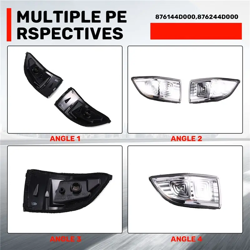 AF93-سيارة الجانب مرآة ضوء بدوره مصباح إشارة لكيا سيدونا/كرنفال 2010 2011 2012 2013 2014 876244D000 876144D000 #2