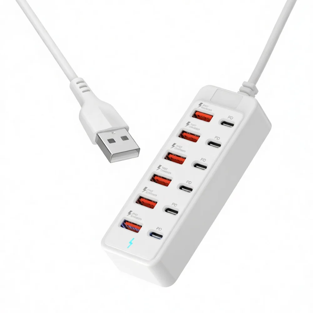 อะแดปเตอร์ฮับ USB 12 พอร์ต 6 U - Desk Accessories บทวิจารณ์และราคา