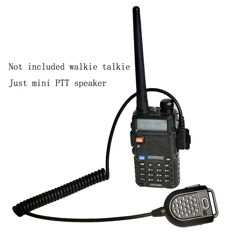 

Mini HYT Walkie Talkie PTT LED Shoulder Speaker Mic Microphone for KENWOOD TK-3107 BAOFENG BF-888s UV-5R GT-3TP Two Way Radio