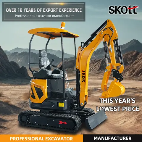 1.8T Mini Excavator | CE Certified & Customizable | Global Delivery | Robust & Safe Construction for Long Lifespan