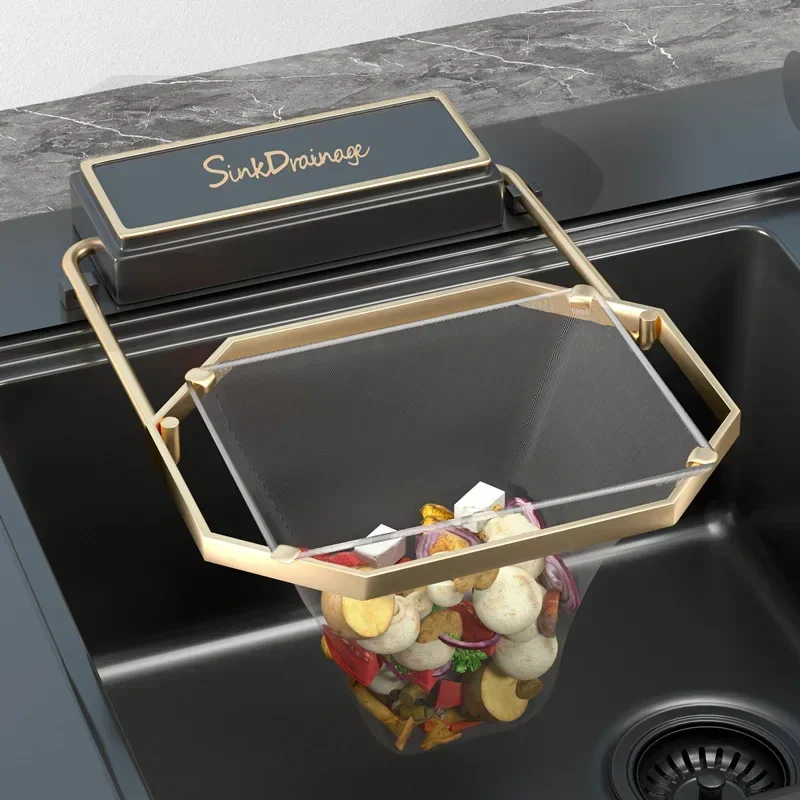 Residue Filter Screen Holder Dishwashing Sink Filter Screen Disposable Rack Food Residue Bowl Anti Blocking Bracket Kitchen Tool