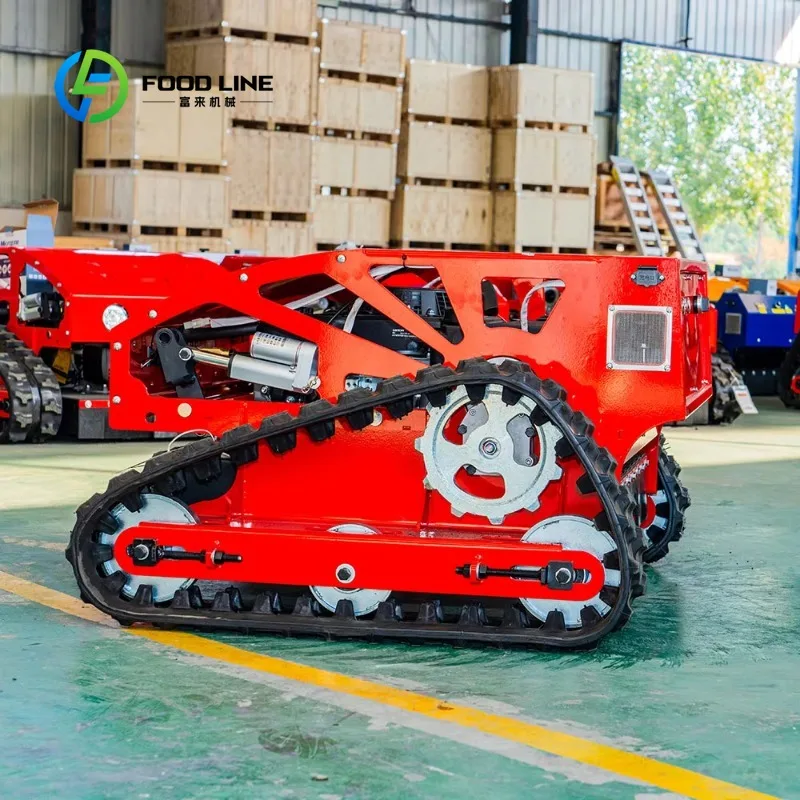 Custom Wireless automatic remote control lawn mower, electric crawler robot lawn mower