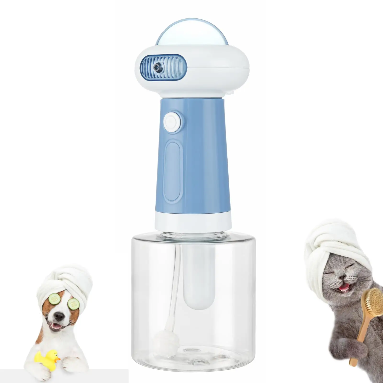 

Электрический распылитель пены для чистки собак, электрический дозатор шампуня для собак, распылитель шампуня для кошек IPX7, автоматические принадлежности для ванны для домашних животных