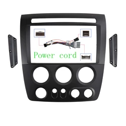 9 INCH Car Audio Frame GPS Navigation Fascia Panel Car dvd Plastic Frame Fascia is suitable for HUMMER H3 2005-201 (9INCH, LHD)