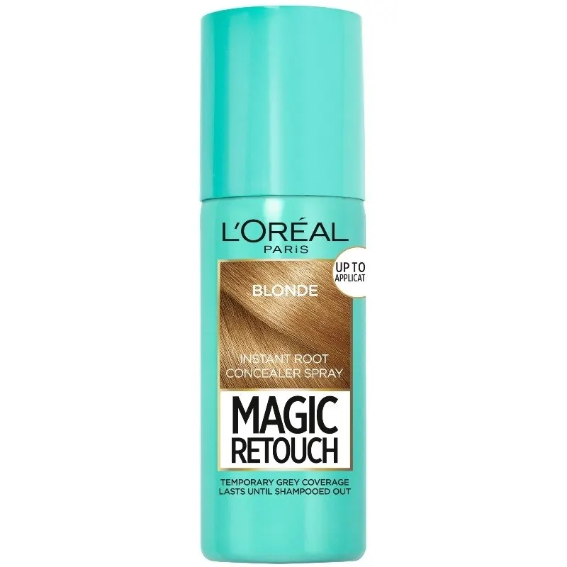 Loreal Paris magic touch up мгновенное покрытие корней белый консилер спрей временное серое покрытие блонд коричневый черный 75 мл