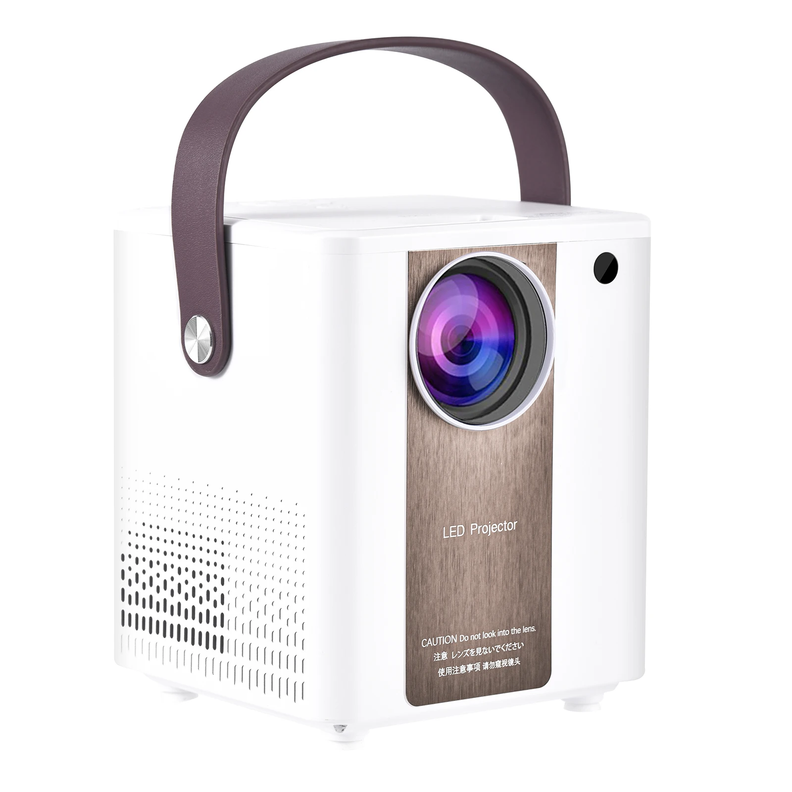 Tragbarer LCD-LED-Projektor, 1080P, Heimkino, 4000 Lumen, 2000:1, Kontrastverhältnis mit HD-USB, TF-Kartensteckplatz, Fernbedienung