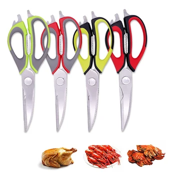 Multifunktions Küche Schere Magnetische Messer Sitz Abnehmbare Edelstahl Schere Für Fisch Huhn Schere Kochen Neue