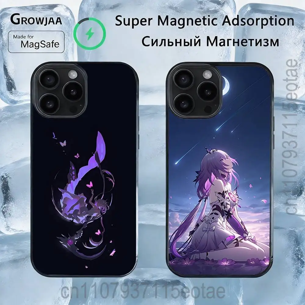 

Castorice H-Honkai Star Rail Magnetic Wireless Charging Case For iPhone 11,12,13,14,15,16,17,Pro,Max,Plus Shockproof Cover