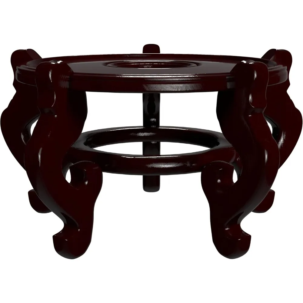 Rosewood Fishbowl Stand - Size 10.5 in. Base Diameter