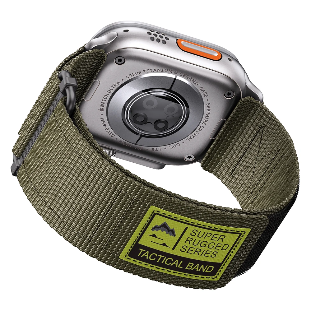 حزام ساعة فيلكرو من النايلون لساعة أبل الترا 2 49 ملم 45 ملم 44 ملم 42 ملم، لساعة أبل 9/8/7/6/5/4/3/SE Ultra 2 #2