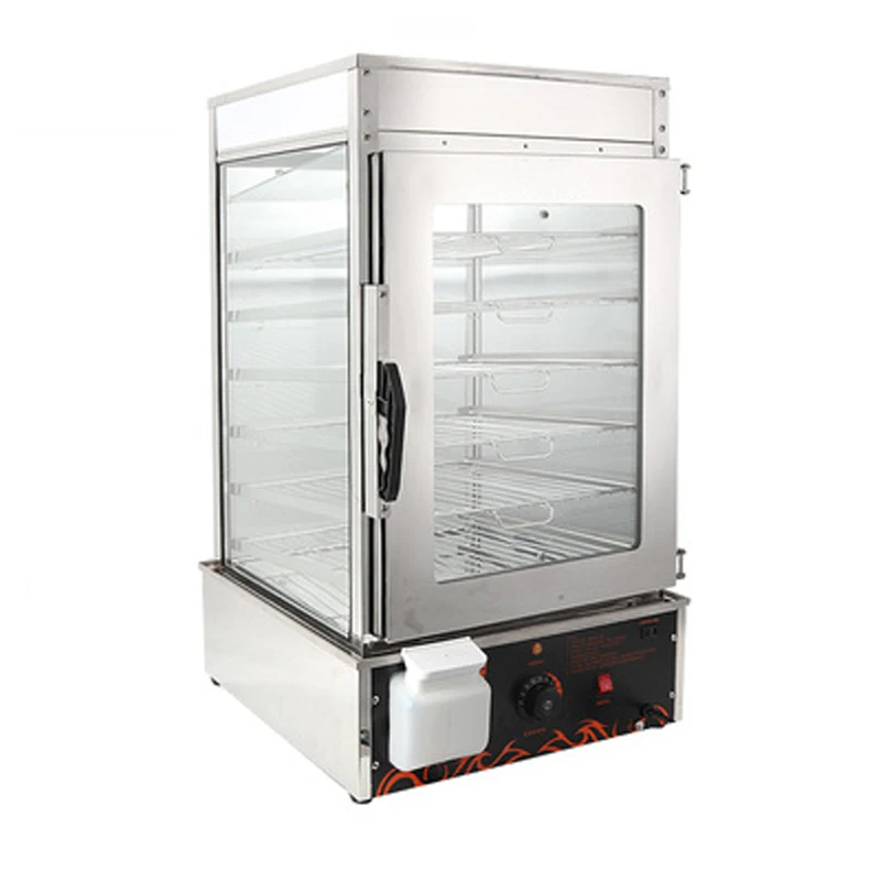 Stainless Steel Factory Price Buns Electric Chinese Bun Steamer Display/Food Display Steamer/Warmer Showcase