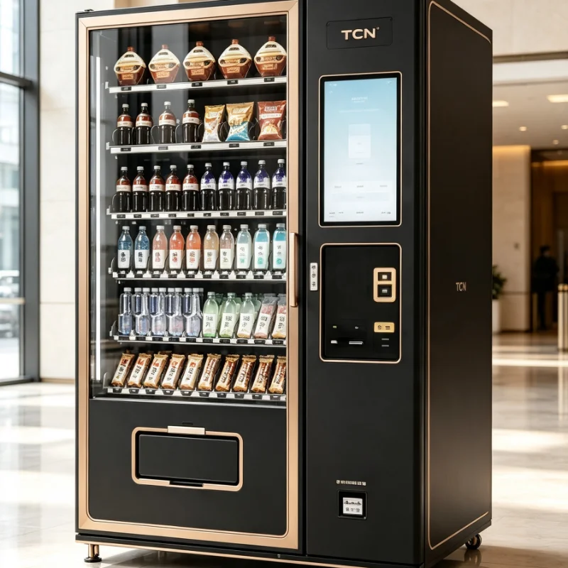 Vending Machine Installed Monitoring Camera Self Service Beverage Equipment For Supermarket Indoor Commercial Places