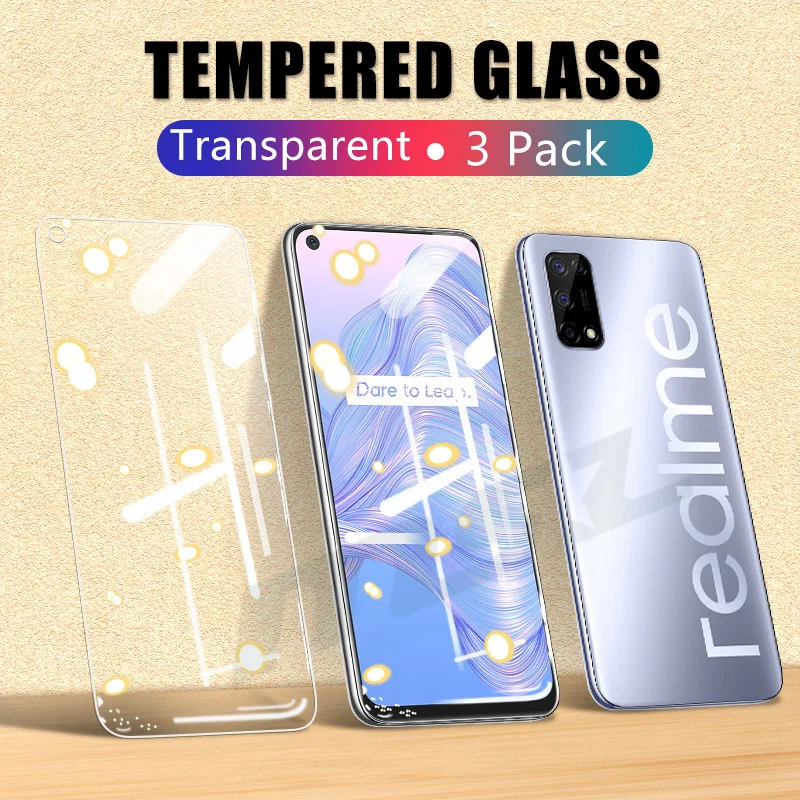 3 Stücke Gehärtetes Glas Für Realme 7 8 9 Pro 10 Glas Displayschutzfolie Für Realme 7i 8i 9i Glas Schutzfolie