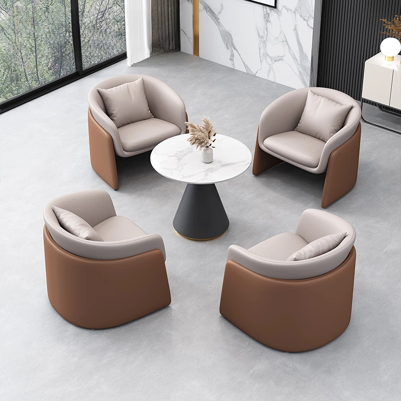 Sales office Sales department One table 4 chairs Rest area Hotel small round table Negotiation table Reception negotiation