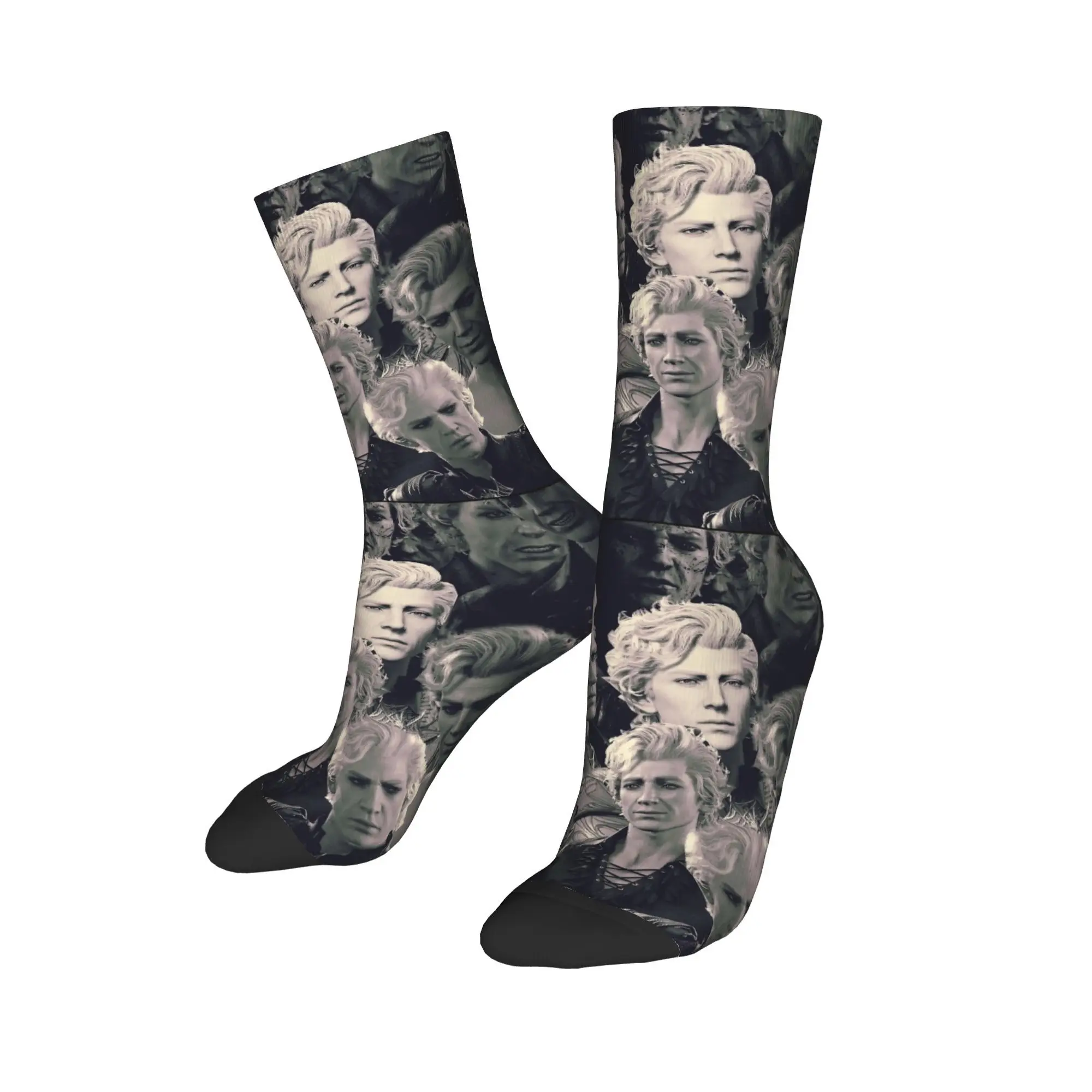 

Funny Astarion Stockings Pattern Modern Socks Winter Anti-Slip Socks Women Men Cycling Soft Socks